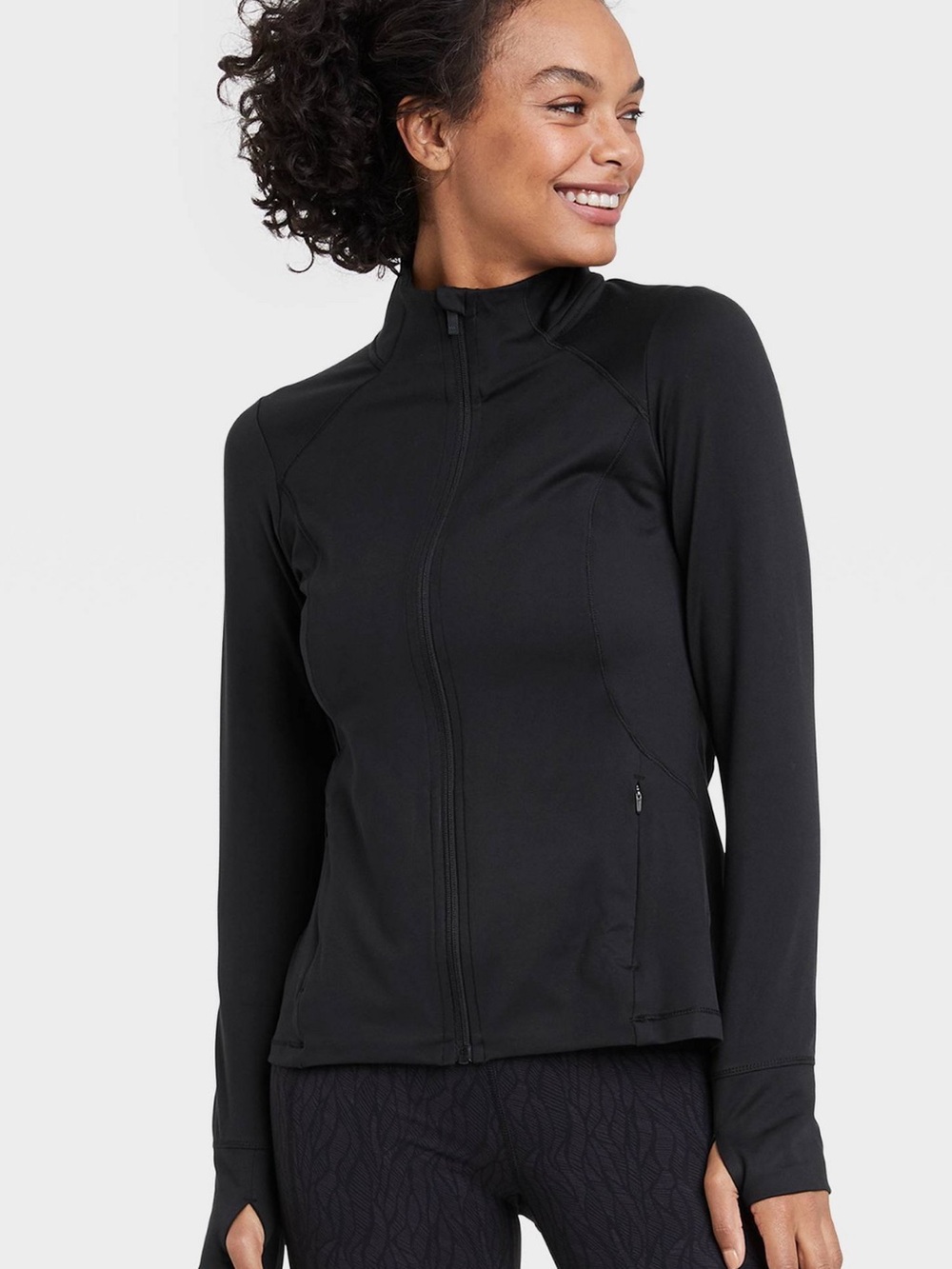 all in motion Olive Green recycled polyester full-Zip Jacket - Picture 3 of 3